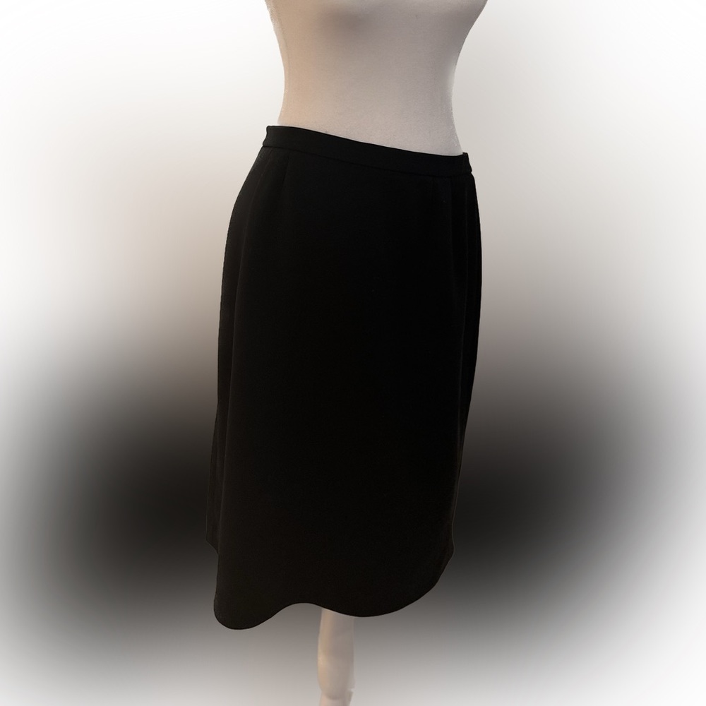 Black Embellished Polyester Skirt